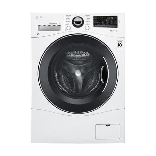 LG WM3488HW 24" Washer/Dryer Combo with 2.3 cu. ft. Capacity, Stainless Steel Drum in White