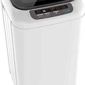 BLACK+DECKER Small Portable Washer, Washing Machine for Household Use, Portable Washer 0.84 Cu. Ft. with 8 Cycles, Transparent Lid & LED Display