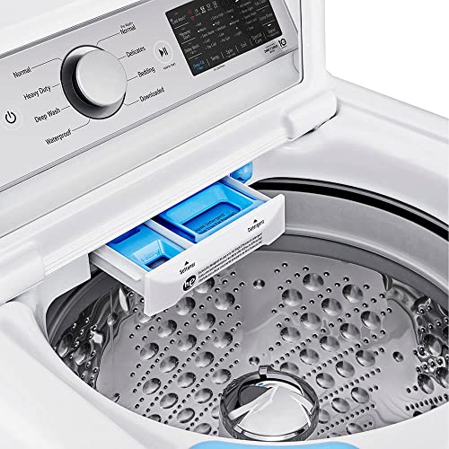 LG WT7405CW 5.3 Cu. Ft. White Top Load Washer with 4-Way Agitator & TurboWash3D Technology