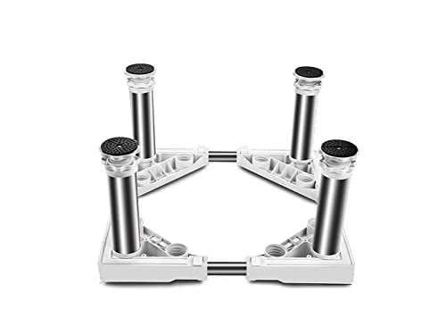 Refrigerator Base Moisture Proof Dishwasher holder stand with Adjustable 4 legs Height 5.9" Air Conditioner Base ice maker High Rack furniture Stainless Steel Base(legs height: 5 ³³/₆₄ inches)