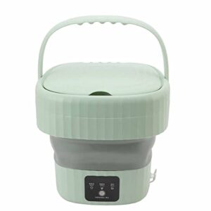 dpofirs portable washing machine, 6l foldable mini small portable washer washing machine with basket for baby clothes, underwear or small items, for apartment,travel,best gift (green)