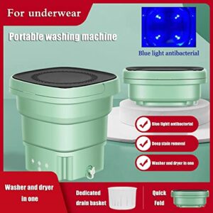 11L Portable Washing Machine, Bucket Semi-Automatic Underwear Foldable Washer with Spin Dryer,Home Travel Self-Driving Tour,for Baby Clothes, Socks, Towels, Great for Travel, Apartment