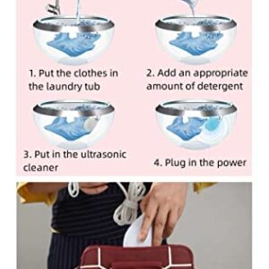 Mini Washing Machine High Power Portable Washing Machine Ultrasonic with USB Laundry Artifact Dormitory Travel Business (1)