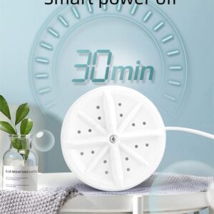 Mini Washing Machine High Power Portable Washer Ultrasonic Turbo with USB Laundry Artifact Dorm Travel Business (1)