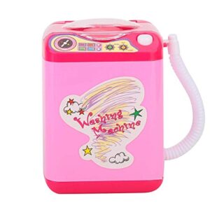 mini electric washing machine,anggrek mini simulation washing machine electric makeup brush washing machine(pink)