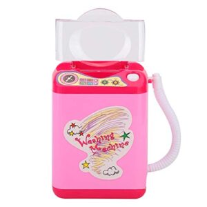 MIni Electric Washing Machine,ANGGREK Mini Simulation Washing Machine Electric Makeup Brush Washing Machine(pink)