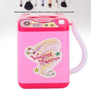 MIni Electric Washing Machine,ANGGREK Mini Simulation Washing Machine Electric Makeup Brush Washing Machine(pink)