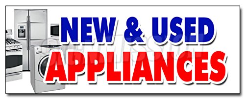 24" New & Used APPLIANCES Decal Sticker Refrigerator Washer Dryer delivery