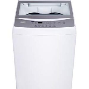 RCA RPW210-C Portable Washer-LED Digital Display Panel-5 Cycles-Top Loading Design-Low Noise Washing Machine, 2.1 cu ft, White