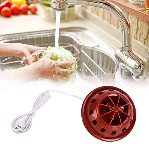 Mini Dishwasher, Bowl Dishwasher IP67 Waterproof Portable ABS with Suction Cup for Bowl for Kitchen for Fruit for Home(red)