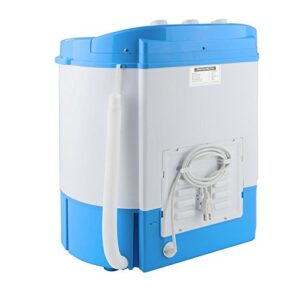 Upgraded Version Pyle Portable Washer & Spin Dryer, Mini Washing Machine, Twin Tubs, Spin Cycle w/ Hose, 11lbs. Capacity, 110V - Ideal For Compact Laundry