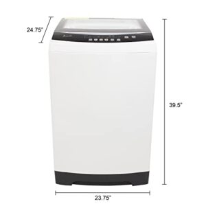 Avanti STW30D0W Portable Washing Machine 3.0 Cu. Ft. Capacity, Top Loading with Hot and Cold Water Inlets, 6 Cycles, Compact for Apartments Dorms and RVs, White