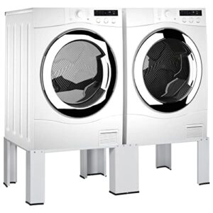 charmma double washing machine stand,laundry pedestal for washer and dryer without drawer,raises your washer & dryer,stand steel,stand heavy duty up 440 lb(200kg)