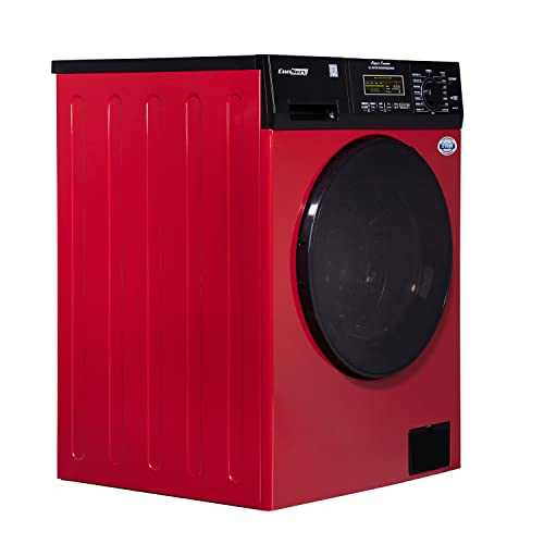 Conserv 18lbs Compact All-in-One Combo Washer Dryer-Vented/Ventless Dry-Version3 (Red Black)