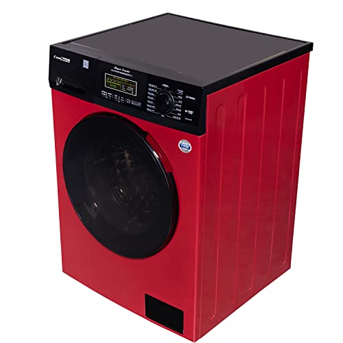 Conserv 18lbs Compact All-in-One Combo Washer Dryer-Vented/Ventless Dry-Version3 (Red Black)