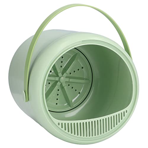 Portable Washer and Spin Dryer, Mini Washing Machine, Intelligent Underwear Washer 3L Capacity For Apartment, Laundry, Camping, RV(Green)