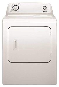 amana ned4655ew 6.5 cu. ft. front load electric dryer with 11 drying cycles, white