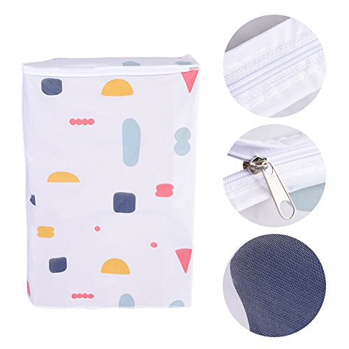 Waterproof Washing Machine Zipped Cover, Dust Protection for Top/Front Load Washer Dryer Washing Appliance Dustproof Protector