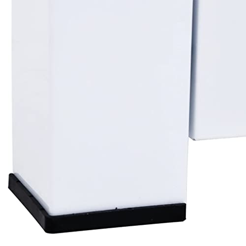 INLIFE Washer Dryer Stand with Drawer, Heavy Duty Washing Machine Pedestal with Storage Drawer Adjustable Height Base for Mini Air Conditioner Refrigerator Dryer White 27.2"x27.2"x12.8"(WxDxH)