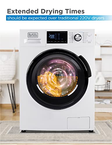 BLACK+DECKER Washer and Dryer Combo, 2.7 Cu. Ft. All In One Washer and Dryer with LED Display & 16 Cycles