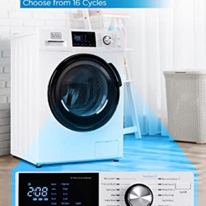 BLACK+DECKER Washer and Dryer Combo, 2.7 Cu. Ft. All In One Washer and Dryer with LED Display & 16 Cycles