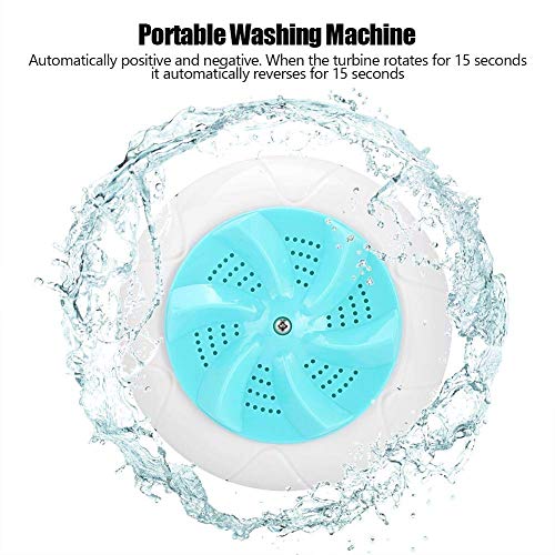 Portable Washing Machine, Mini Turbo Automatic Electric Washing Machine Washer Laundry Household Small Ultrasound Turbo Travel(green)