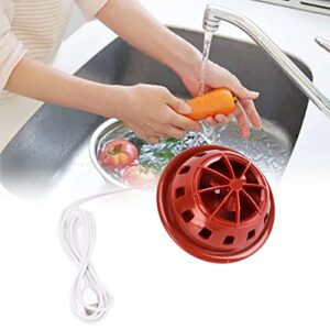 Mini Ultrasonic Dishwasher, Kitchen Sink Fruit Dishwasher for Home Business Travel College Room RV Apartment(red)