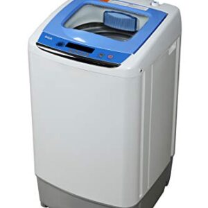 RCA RPW091 0.9 Cu Ft Top Load Portable Washing Machine Washer on Wheels, White