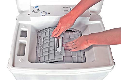 The Laundry Alternative Niagara Portable, Family Size Capacity, Compact European Style Washing Machine (No Spin Cycle)