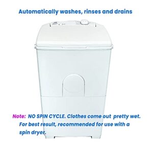 The Laundry Alternative Niagara Portable, Family Size Capacity, Compact European Style Washing Machine (No Spin Cycle)