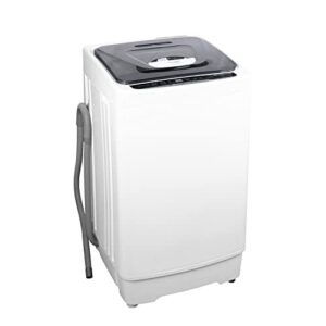 frestec portable washing machine, 1.38 cu.ft. full-automatic small washer, 2 in 1 compact laundry washer, 8 wash cycles 3 water level selections, perfect for apartment, home, dorm (1.38 cu.ft.)