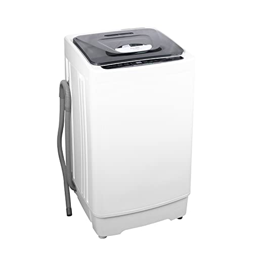 Frestec Portable Washing Machine, 1.38 Cu.Ft. Full-Automatic Small Washer, 2 in 1 Compact Laundry Washer, 8 Wash Cycles 3 Water Level Selections, Perfect for Apartment, Home, Dorm (1.38 Cu.Ft.)