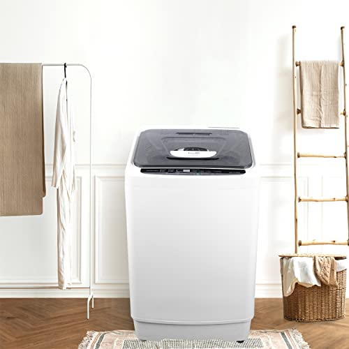 Frestec Portable Washing Machine, 1.38 Cu.Ft. Full-Automatic Small Washer, 2 in 1 Compact Laundry Washer, 8 Wash Cycles 3 Water Level Selections, Perfect for Apartment, Home, Dorm (1.38 Cu.Ft.)