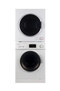 equator 110v compact laundry centre 1.6 cf washer+vented 3.5 cf auto/time dryer