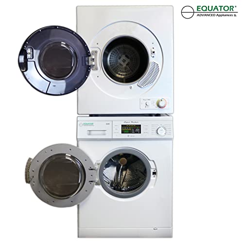 Equator 110V Compact Laundry Centre 1.6 cf Washer+Vented 3.5 cf Auto/Time Dryer