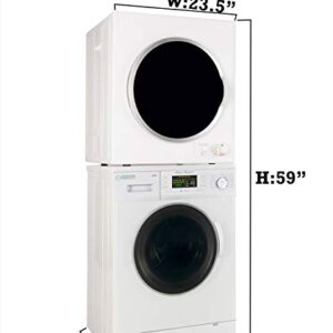 Equator 110V Compact Laundry Centre 1.6 cf Washer+Vented 3.5 cf Auto/Time Dryer