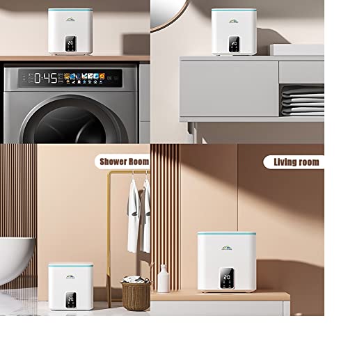 Small Washing Machine Mini Washer Fully Automatic Mini Small Portable Clothes Washing Machine Underwear Washer Electric Compact Laundry Machines Desktop Washing Machine（White）