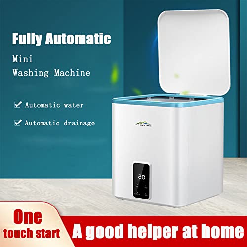 Small Washing Machine Mini Washer Fully Automatic Mini Small Portable Clothes Washing Machine Underwear Washer Electric Compact Laundry Machines Desktop Washing Machine（White）