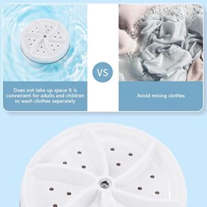 Yanghui Mini Washing Machine, Portable Ultrasonic Mini Washing Machine with USB Powered, for Camping/Home/Travel/Apartments/Dorms, Personal Cleaning Machine for Baby Clothes/Underwear/Socks/Bra