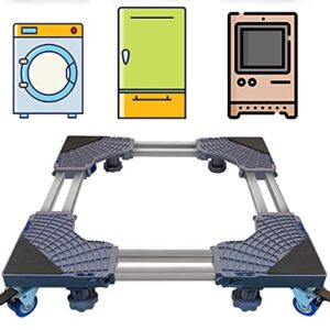 Mini Fridge Stand Universal Stand Base Adjustable Refrigerator Stand with 4 Strong Feet Washing Machine Pedestal Multi-Functional Base for Dryer, Load-Bearing up to 300 kg