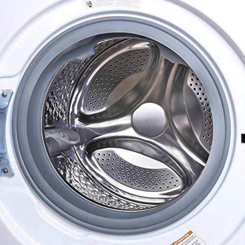 Magic Chef MCSCWD27S5 2.7 Cubic Foot Front Load Washing Washer And Dryer Machine Combo Combination Appliance, Silver