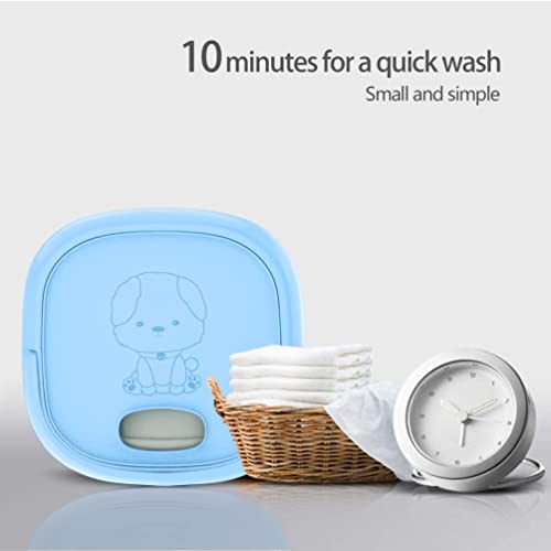 Two Portable Washing Machines - Foldable Mini Small Washer for Washing Baby Clothes, Underwear or Small Items, Suitable for For Apartment, Laundry, Camping, RV, Travel