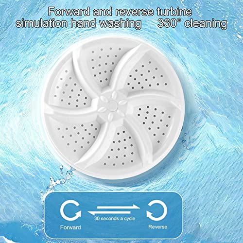 FAMURE Mini Washing Machine 3 in 1 Portable Ultrasonic Turbine Washer, Personal Washing Machine for Baby Clothes/Socks/Underwear/Bra, Mini Washing Machine for Home Travel Business Camping Rv Trip