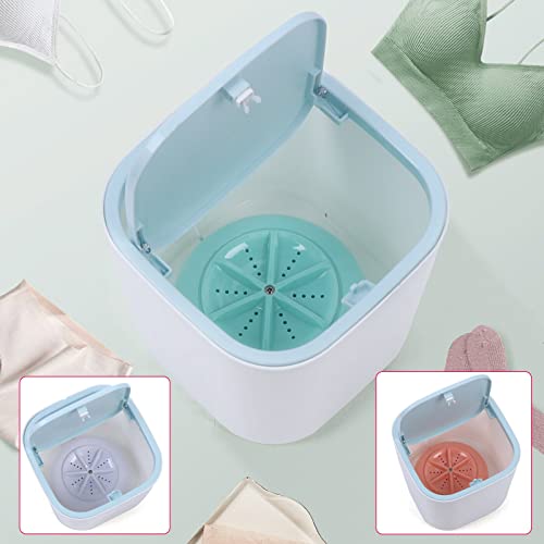 Mini Electric Washing Machine Lightweight Compact Washer Traveling Washer, Electric Compact Laundry Machines Durable Design Washer Energy Saving, Rotary Controller