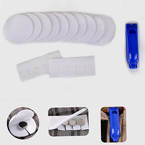 Decorative zipper and button protector set for mesh laundry bag, dryer, washing machine, prevent scratches decorative zipper and buttons, reduce washing noise