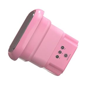 mini washing machine, lightweight portable laundry bucket for travel (pink)