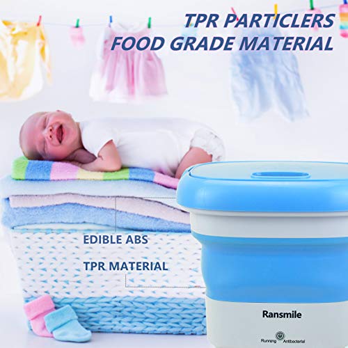 Portable Mini Folding Washing Machine Small Laundry Tub Wonder Magic Compact Washer Clothes Bucket for Baby Washer