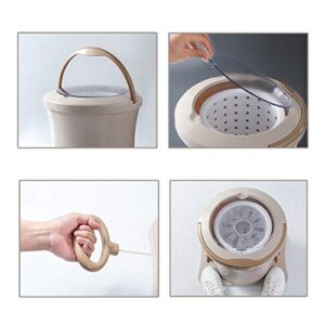 Portable Compact Spin Dryer Mini Non-Electric Manual Laundry Drying Machine Hand Powered for Camping Apartments Clothes