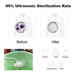 Mini Washing Machine Portable Ultrasonic Turbine Sterilization Removes Dirt Washer USB Cable for Travel Home Business Trip