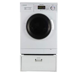 Equator Ver 2 Pro 24" Combo Washer Dryer Vented/Ventless 1200 RPM+Pedestal White